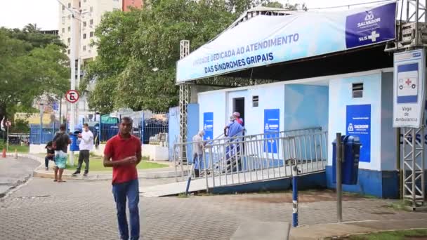 Salvador Bahia Braziliaans November 2021 Ziekenhuisbromfiets Salvador Voor Diagnose Van — Stockvideo