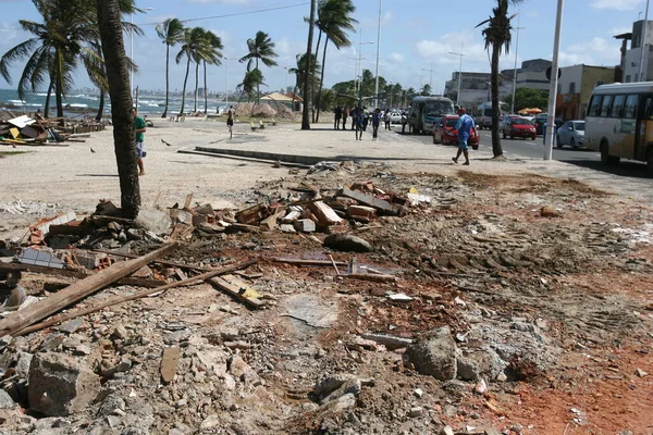 Salvador Bahia Brasile Luglio 2014 Area Demolita Durante Ristrutturazione Del — Foto Stock