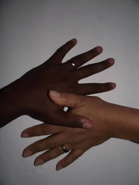 Salvador Bahia Brazil February 2011 Black Person Hand Seen Next — Stock Photo, Image