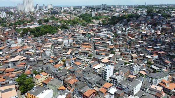 Salvador Bahia Brazil November 2021 View Low Income Housing Slum — Stock Photo, Image