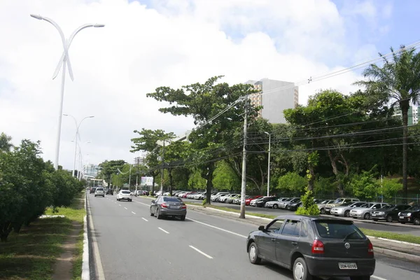 Salvador Bahia Brazil Augusti 2016 Utsikt Över Avenida Acm Stadsdelen — Stockfoto