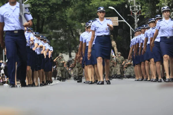 Salvador Bahia Brasil Setembro 2014 Membros Forca Aerea Brasileira Durante — Fotografia de Stock