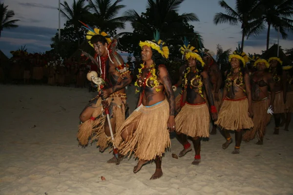 Santa Cruz Cabralia Bahia Brasile Aprile 2008 Gli Indigeni Etina — Foto Stock