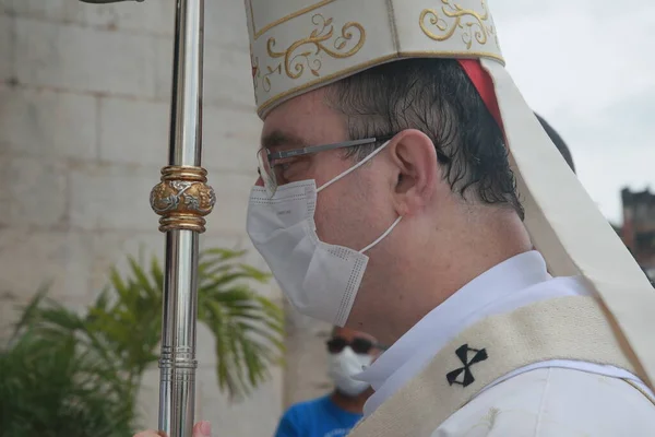 Σαλβαδόρ Μπαΐα Βραζιλία Δεκεμβρίου 2021 Καρδινάλιος Dom Sergio Rocha Αρχιεπίσκοπος — Φωτογραφία Αρχείου