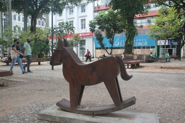 Salvador Bahia Brasil Dezembro 2021 Vista Praça Inglaterra Distrito Comércio — Fotografia de Stock