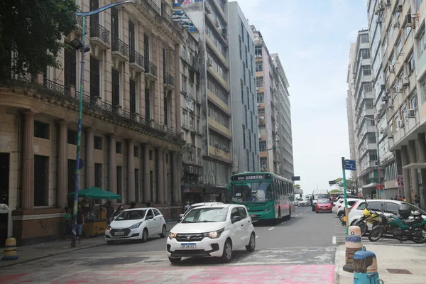 Salvador Bahia Brezilya Aralık 2021 Salvador Şehrinin Ticari Trafik Sokağının — Stok fotoğraf