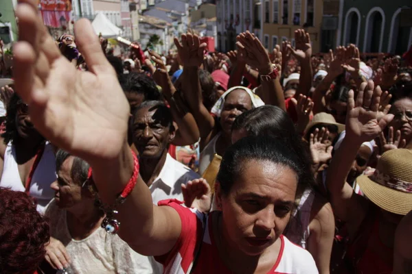 Salvador Bahia Brezilya Aralık 2015 Santa Barbara Salvador Daki Largo — Stok fotoğraf