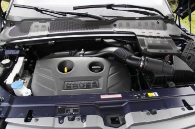 Salvador, Bahia, Brezilya - 7 Temmuz 2014: Range Rover Evoque 2014 aracı Salvador 'da görüldü.