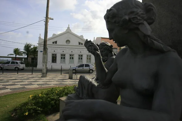 Salvador Bahia Brazil December 2016 Statue Square Largo Mariquita Region — Stock Photo, Image