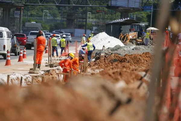 Salvador Bahia Brezilya Mayıs 2015 Antonio Carlos Magalhaes Bulvarında Metro — Stok fotoğraf