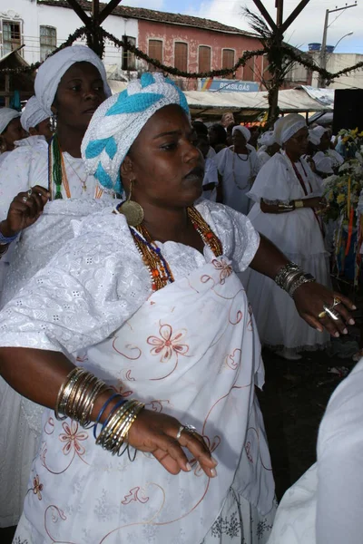 Santo Amaro Bahia Brasil Maio 2007 Membro Religião Candomble Participa — Fotografia de Stock