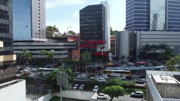 Salvador Bahia Brezilya Aralık 2021 Salvador Şehrindeki Avenida Tancredo Neves — Stok video