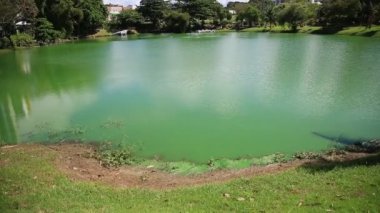 Salvador, Bahia, Brezilya - 9 Kasım 2021: Salvador 'daki Lagoa dos Dinosauro manzarası.