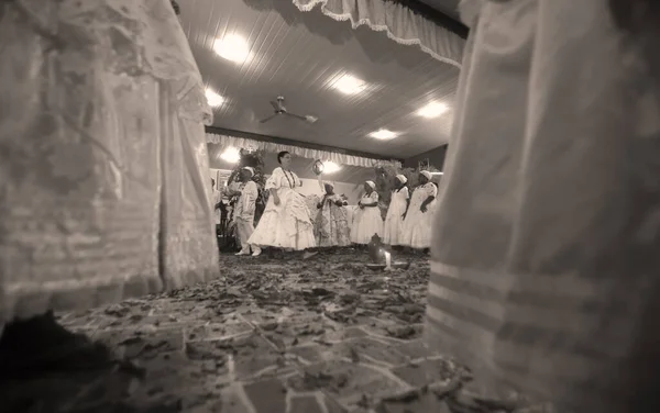 Simoes Filho Bahia Brasil Febrero 2016 Seguidores Religión Candomble Durante — Foto de Stock