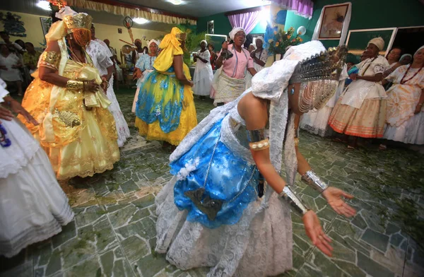 Simoes Filho Bahia Brazil Φεβρουάριος 2016 Οπαδοί Της Candomble Θρησκεία — Φωτογραφία Αρχείου
