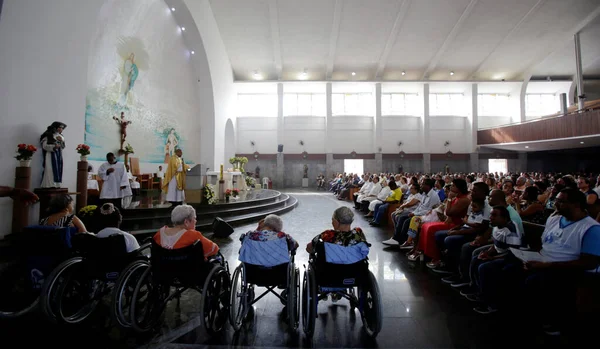 Salvador Bahia Brazil May 2019 Devotees Visit Church Santa Dulce — 图库照片