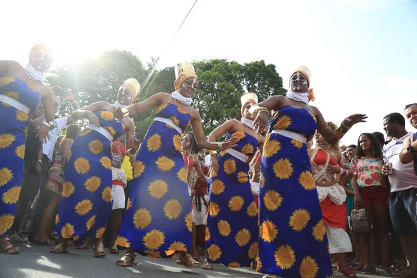 Salvador Bahia Brasil Enero 2016 Miembros Del Grupo Cultural Bale —  Fotos de Stock