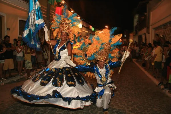 Caravelas Bahia Brezilya Şubat 2009 Caravelas Şehrinin Karnavalı Sırasında Irmaos — Stok fotoğraf
