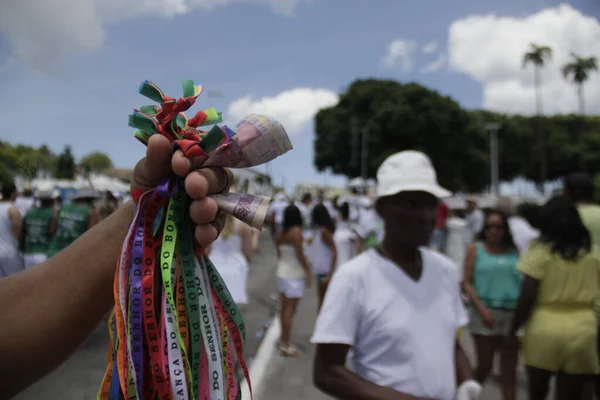 Salvador Bahia Brasil Enero 2015 Devotos Del Senhor Bonfim Durante — Foto de Stock