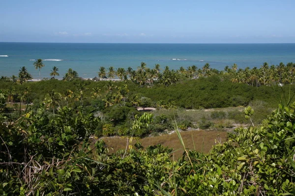 Porto Seguro Bahia Braziliaans April 2008 Luchtfoto Van Praia Dos — Stockfoto