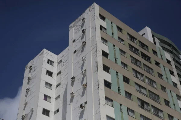 Salvador Bahia Brazil December 2021 Crack Seen Wall Residential Building — Fotografia de Stock