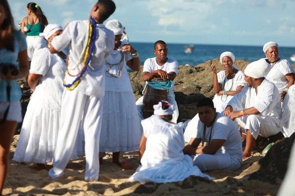 2015 Salvador Bahia Brazil February 2015 Candomble Observants Provives African — 스톡 사진