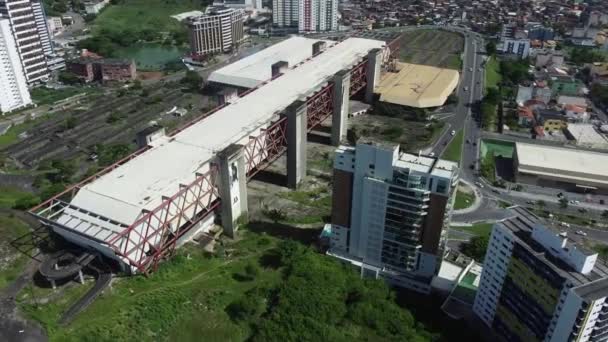 Salvador Bahia Brazílie Prosince 2021 Zřícenina Kongresového Centra Bahia Městě — Stock video