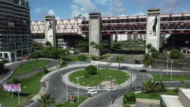 Salvador Bahia Brazil December 2021 Ruins Bahia Convention Center City — Stockvideo