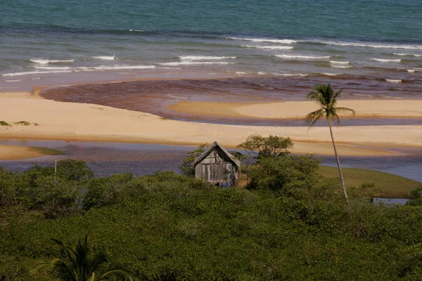 Porto Seguro Bahia Brazílie Duben 2008 Letecký Pohled Praia Dos — Stock fotografie