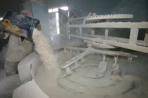 Eunapolis Bahia Brazil March 2011 Cassava Flour Production Flour House — Stock fotografie
