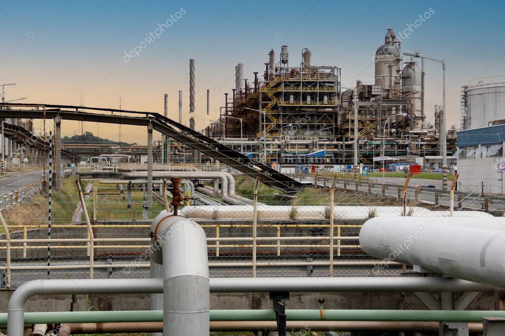 Camacari, bahia, brazil - july 17, 2014: Braskem factory in the Industrial Pole of the city of Camacari.