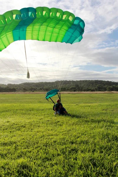Salvador Bahia Brazil August 2012 Parachute Jump Ilha Itaparica Region — Stockfoto