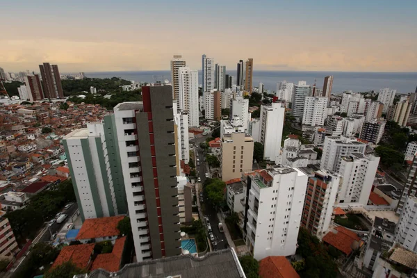 Salvador Bahia Brazil March 2017 Aerial View Residential Buildings Barra — Stok fotoğraf