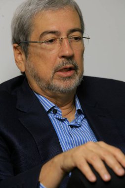 Salvador, Bahia, Brezilya - 12 Aralık 2013: Antonio Imbassahy, Federal Vekil ve eski Salvador Belediye Başkanı.