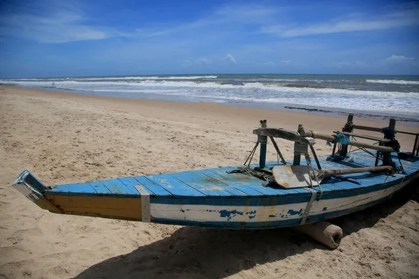 Conde Bahia Brasil Janeiro 2022 Balsa Feita Madeira Utilizada Por — Fotografia de Stock