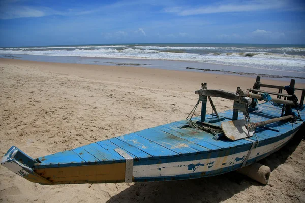 Conde Bahia Brasil Janeiro 2022 Balsa Feita Madeira Utilizada Por — Fotografia de Stock