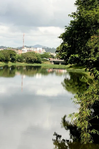 Itabuna Bahia Brazylia Czerwiec 2012 Widok Wody Rzeki Cachoeira Mieście — Zdjęcie stockowe