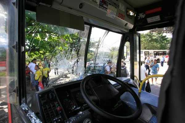 Salvador Bahia Brazil July 2014 Salvador City Public Transport Bus — Stock Photo, Image