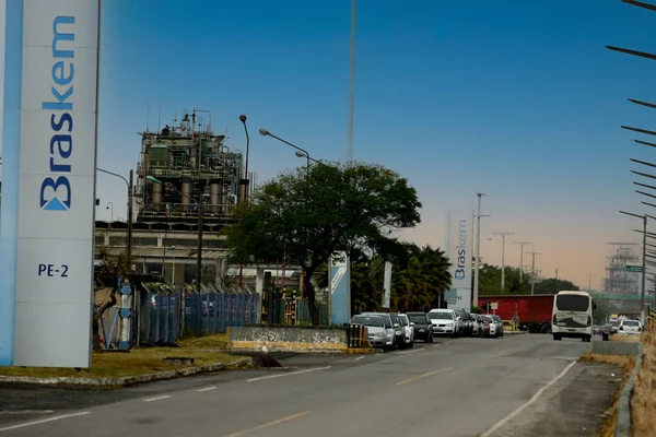 Camacari Bahia Brasilien Juli 2014 Fabrik Braskem Industriegebiet Der Stadt — Stockfoto