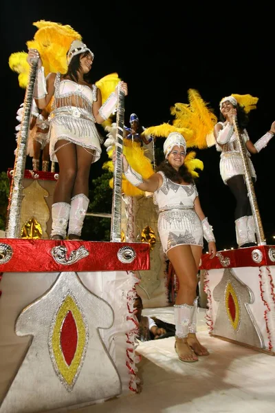 Ilheus Bahia Brasil Febrero 2012 Miembros Escuela Samba Imperadores Samba —  Fotos de Stock