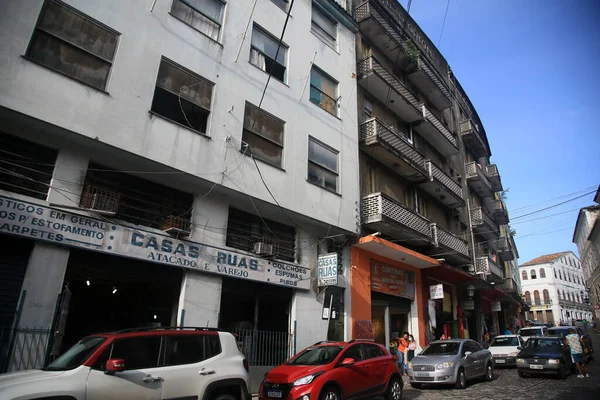 Salvador Bahia Brasil Janeiro 2022 Vista Das Antigas Mansões Rua — Fotografia de Stock