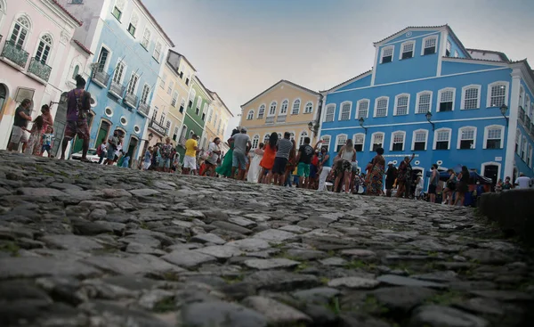 Salvador Bahia Brazílie Ledna 2022 Pohled Staré Domy Pelourinho Historické — Stock fotografie