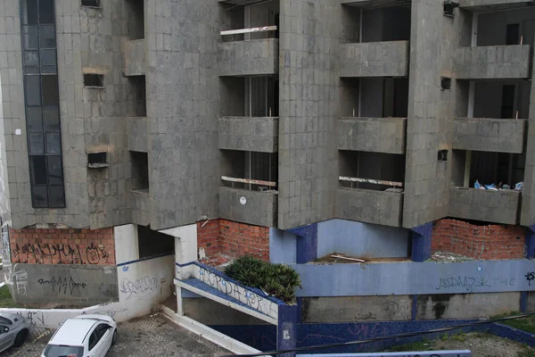 Salvador Bahia Brazil February 2022 Ruins Abandoned Building Hotel Samarino — Stock Photo, Image