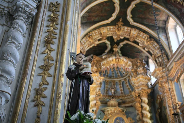 Alvador Bahia Brasil Febrero 2022 Imagen Sagrada Santo Antonio Vista — Foto de Stock