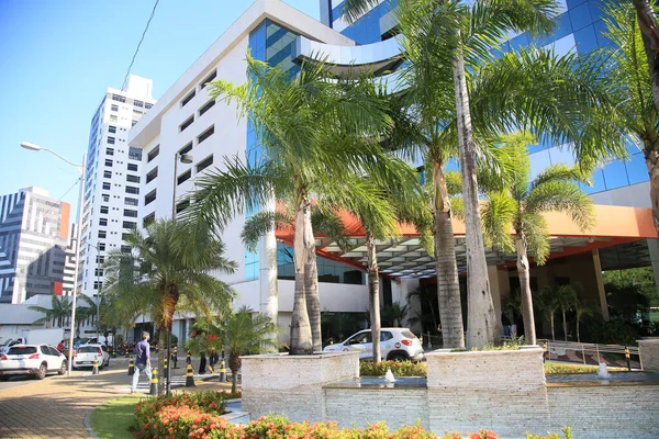 2022年2月16日 萨尔瓦多市一座商业大楼的立面 — 图库照片