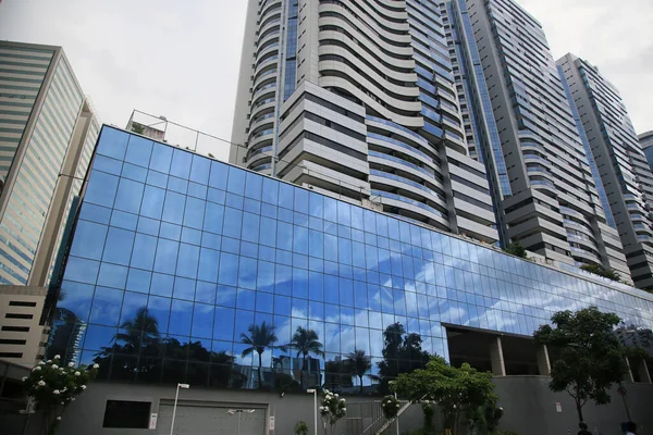 Salvador Bahia Brasil Febrero 2022 Fachada Edificio Residencial Ciudad Salvador — Foto de Stock