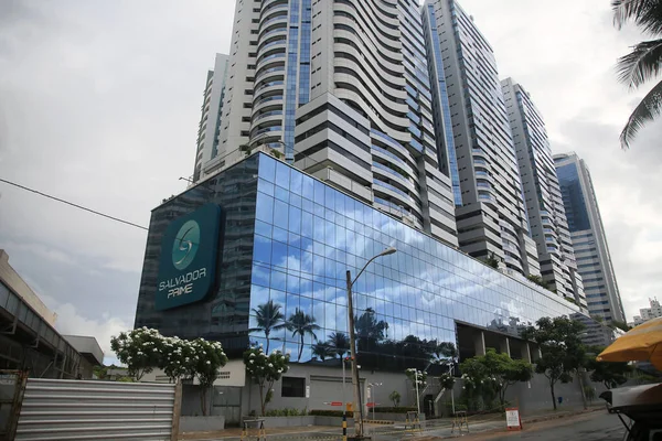 Salvador Bahia Brasil Febrero 2022 Fachada Edificio Residencial Ciudad Salvador — Foto de Stock