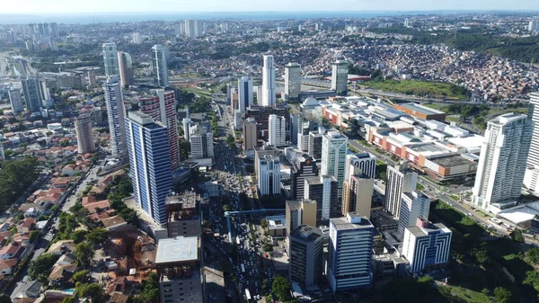 Salvador Bahia Brasil Febrero 2022 Vista Edificios Comerciales Barrio Putuba —  Fotos de Stock