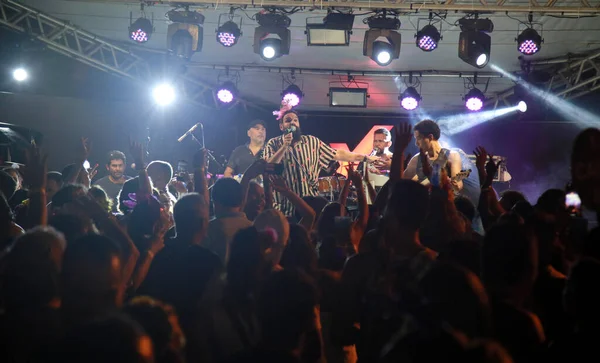 Salvador Bahia Brazil February 2022 Singer Fautao Performs Carnival Party — Stock Photo, Image