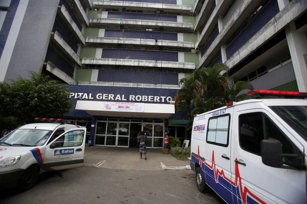 Salvador Bahia Brasil Maio 2019 Fachada Hospital Roberto Santos Salvador — Fotografia de Stock